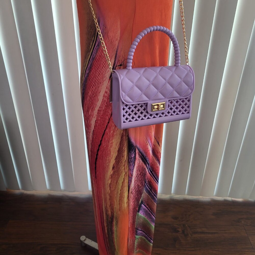 Orange/Multi color Tube Dress - Picture 3 of 5